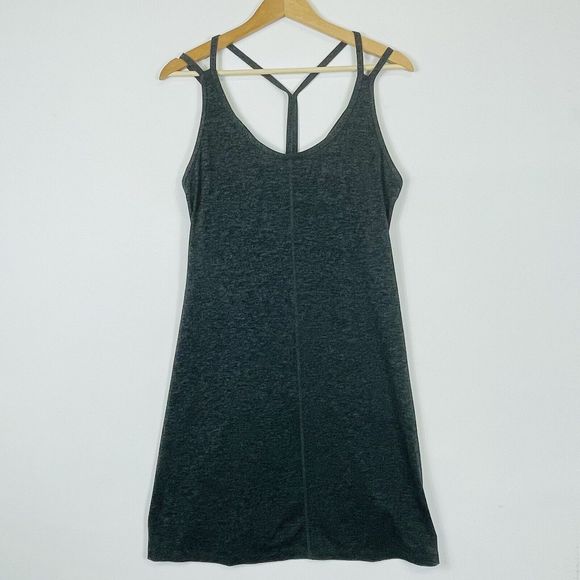 Patagonia Dresses & Skirts - Patagonia Heather Grey Lattice Back Sleeveless Knee Length Dress Womens Medium